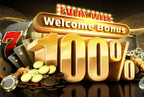 every week 100% welcome bonus