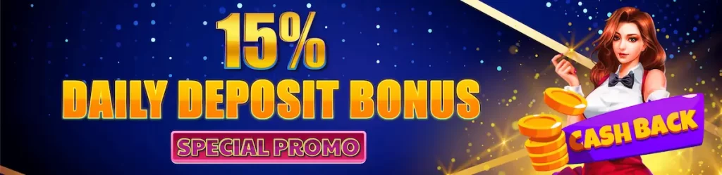 15% daily deposit bonus -special promo- mega panalo v2