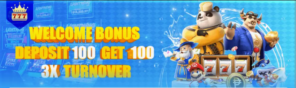 777Crown Bonus  DEPOSIT P100 GET FREE P100-