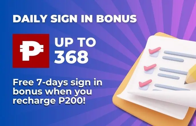 DAILY SIGN-IN BONUS UP TO P368-APALDO