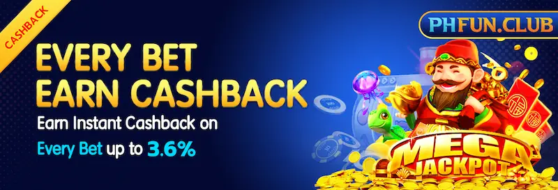 EVERY BET EARN 3.6% CASHBACK